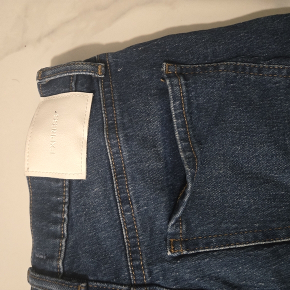 Jeans Express Size 28 High Rise | Dark Mixed Stylized and Low Unfrayed - Picture 3 of 13